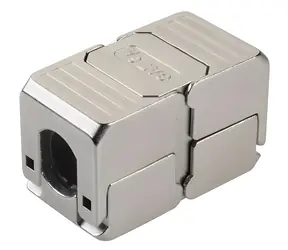 Solarix SXSPJ-6A-STP-BK-SA / Spojovací box / CAT6A / STP / samorezný