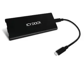 ICY DOCK MB861U31-1M2B čierna / Externý box pre M.2 NVMe SSD / USB-C 3.1 / M.2 22110-2230