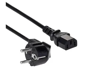 Akyga AK-PC-01A / Napájací kábel / IEC C13 - CEE 7/7 / 1,5 m / čierna