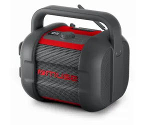 Muse M-968 BTR čierno-červená / Stavebné rádio / Bluetooth