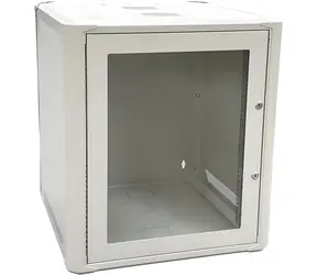 Conexpro Rozvádzač 12U/600mm / Nástenný rozvádzač / 19" / Flat pack / jednodielne sklenené dvere