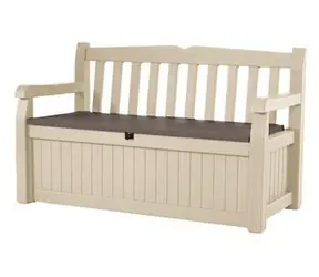 Keter Eden Garden Bench béžová / Záhradná lavica / úložný priestor 265 l