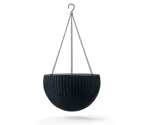 Keter Kvetináč Hanging Sphere grafitový / Závesný / O 22 cm, výška 35 cm