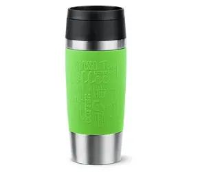 Emsa TRAVEL MUG Classic limetková, nerezová oceľ / Termohrnček / 0,36 l / nerezová oceľ, silikón