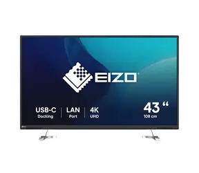 42.5" Eizo EV4340X-BK čierna / Monitor / IPS / 4K UHD / USB-C / KVM / repro