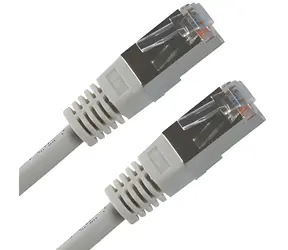 Neutralle Patch kábel FTP Cat.5e šedý / Patch kábel / RJ45 - RJ45 / 0,5 m / tienený