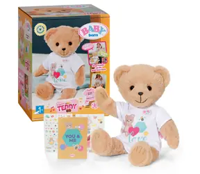 Zapf Creation BABY born Spievajúci medvedík / Plyšový medvedík / od 36 mesiacov / zvukový modul 3x AAA