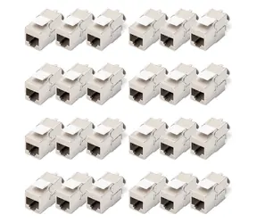 Digitus DN-93615-24 strieborná/biela / Keystone modul / Cat.6a / tienený / RJ-45 / LSA / 24 ks