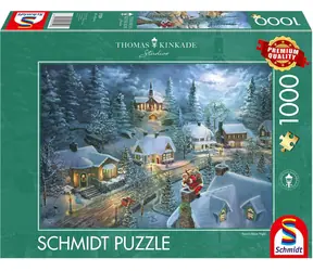 Schmidt Puzzle Thomas Kinkade: Santova tichá noc / 1000 dielikov / od 12 rokov