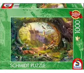 Schmidt Puzzle Rozprávkový hrad a kúzelný les / 1000 dielikov / od 12 rokov