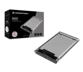 Conceptronic DANTE03T Externý box pre 2,5" SATA HDD priehľadná / USB 3.0