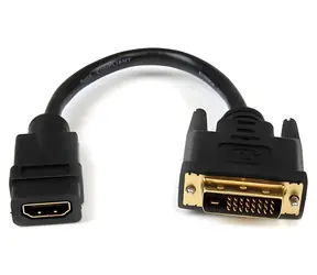 StarTech HDMI na DVI-D adaptér čierna / Adaptér / 1920 x 1200 px / 20 cm