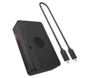 ICY BOX Heart RAID 2818 čierna / Externý box pre M.2 2280 NVMe SSD / RAID / 2× M.2 NVMe / USB4 / HDMI