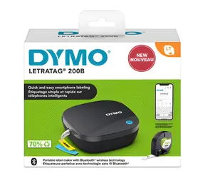 Dymo LetraTag LT200B čierna / Tlačiareň samolepiacich štítkov / Bluetooth / šírka pásky 12 mm