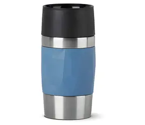 Emsa TRAVEL MUG Compact modrá / Termohrnček / 0,3 l / nerezová oceľ