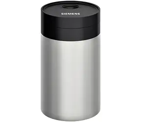 Siemens TZ80009N strieborno-čierna / Nádoba na mlieko / freshLock / 0,5 l / kov