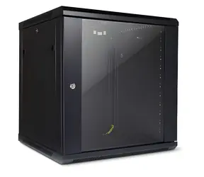 Inter-tech SMA-6612 čierna / Nástenný rozvádzač / 12U / hĺbka 600 mm / nosnosť 40 kg