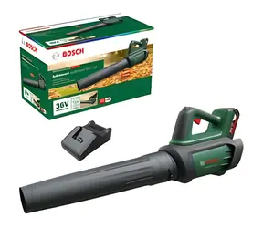 BOSCH AdvancedLeafBlower 36V-750 zelená/čierna / Fúkač lístia / 200 km/h / 36V / 1x aku 2.0 Ah / nabíjačka