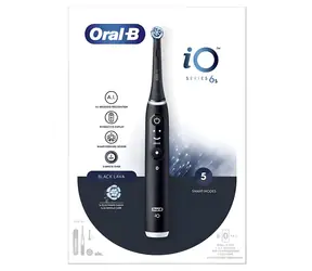 Oral-B iO Series 6s Black Lava / Elektrická zubná kefka / Bluetooth / 5 režimov čistenia / Interaktívny displej
