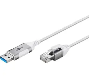 Goobay USB-A - RJ-45 Slim biela