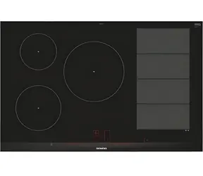 Siemens EX875LVC1E čierna, hliník / Indukčná varná doska / iQ700 / 4 varné zóny / VarioInduction PLUS