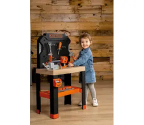 Smoby Pracovná dielňa Black+Decker / 71 dielov príslušenstva / od 3 rokov