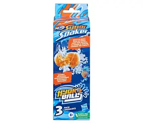 Hasbro Vodné loptičky Nerf Super Soaker Hydro Balls / 3 ks / od 6 rokov
