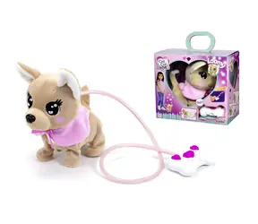 Simba Interaktívny plyšový psík ChiChi Love Loomy / béžová, ružová / 20 cm / od 3 rokov
