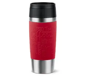 Emsa Travel Mug Classic 0.36l tmavo červená / Termohrnček / nerezová oceľ