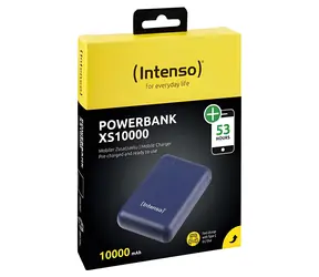 INTENSO XS10000 modrá / Powerbanka / 10 000 mAh / USB-A + USB-C / 3,1 A