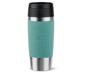 Emsa TRAVEL MUG Classic petrolová / Cestovný termohrnček / 0,36 l / nerezová oceľ
