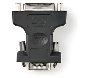 Nedis Adaptér VGA (M) - DVI-I 24+5 (F) čierna / Adaptér / poniklovaný