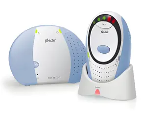 Alecto DBX-85 ECO biela/modrá / Detská pestúnka / DECT / dosah 300 m / Spätné volanie