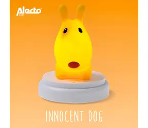 Alecto INNOCENT DOG žltý pes / Detské nočné svetlo / LED / 3x AA batérie