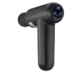 Melissa Masážna pištoľ 4 hlavice čierna / Masážna pištoľ / 32 stupňov intenzity / LED displej / 1200 mAh