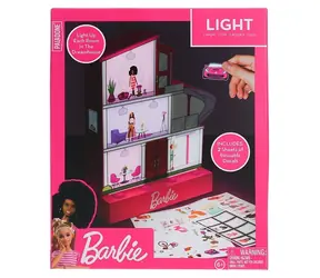 PALADONE Svietiaci domček Barbie / LED dekorácia / 80 samolepiek / 30 cm / 3x AAA