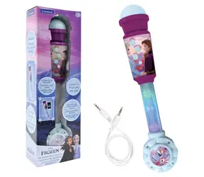 LEXIBOOK Svietiaci mikrofón Frozen / 5 melódií / audio kábel pre pripojenie hudby / od 4 rokov