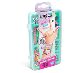 STYLE4EVER Sada na výrobu náramkov Boho mini / 300+ dielikov / svietiace korálky / od 6 rokov