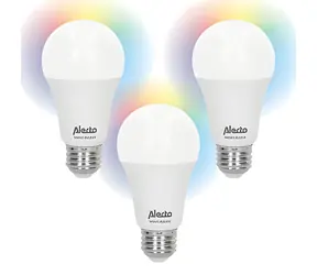 Alecto SMART-BULB10 3 ks / Inteligentná LED žiarovka / E27 / RGB / Wi-Fi / 2700 K