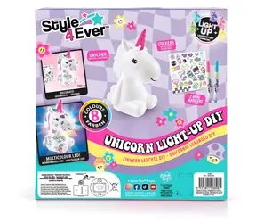 STYLE4EVER DIY svietiaci jednorožec / Kreatívna sada na tvorenie / od 6 rokov