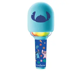 LEXIBOOK Svietiaci karaoke mikrofón Stitch / Bluetooth / LED podsvietenie / 4 hlasové efekty