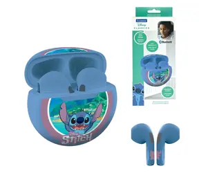Lexibook Stitch slúchadlá do uší modrá / Slúchadlá / Bluetooth / s mikrofónom / nabíjacie puzdro / dotykové ovládanie