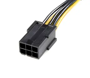 StarTech redukcia napájania PCI-E 8-pin na 6-pin čierna / Redukcia / PCI-E 8-pin - PCI-E 6-pin / 0,155 m
