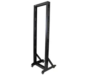 StarTech Otvorený rack 42U čierna / Otvorený rack / 19" / Šírka 600 mm / Hĺbka 600 mm / nosnosť 300 kg