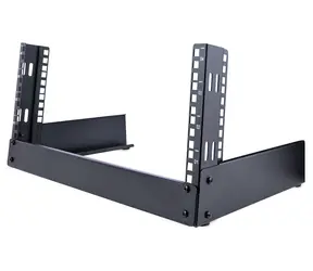 StarTech 4U otvorený stojanový rack / Rack / Voľne stojaci / 500 mm / nosnosť 30 kg / čierna