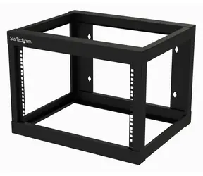 StarTech Nástenný rack s otvoreným rámom 6U / Nástenný rack / nosnosť 80 kg / hĺbka 457 mm