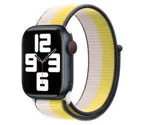 Devia Nylon Braided Two-Tone Loop Oat Milk / Remienok pre Apple Watch / 40/41/42 mm