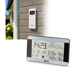 Alecto WS-1700 / Meteostanica / bezdrôtový senzor / 7,7" displej