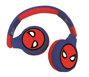 Lexibook Spiderman detské slúchadlá / Slúchadlá / Bluetooth / skladacie / obmedzenie hlasitosti 85 dB