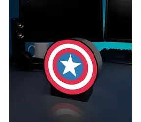 PALADONE Box Light Kapitán Amerika / LED svetlo / licenčný dizajn / napájanie AAA batérie